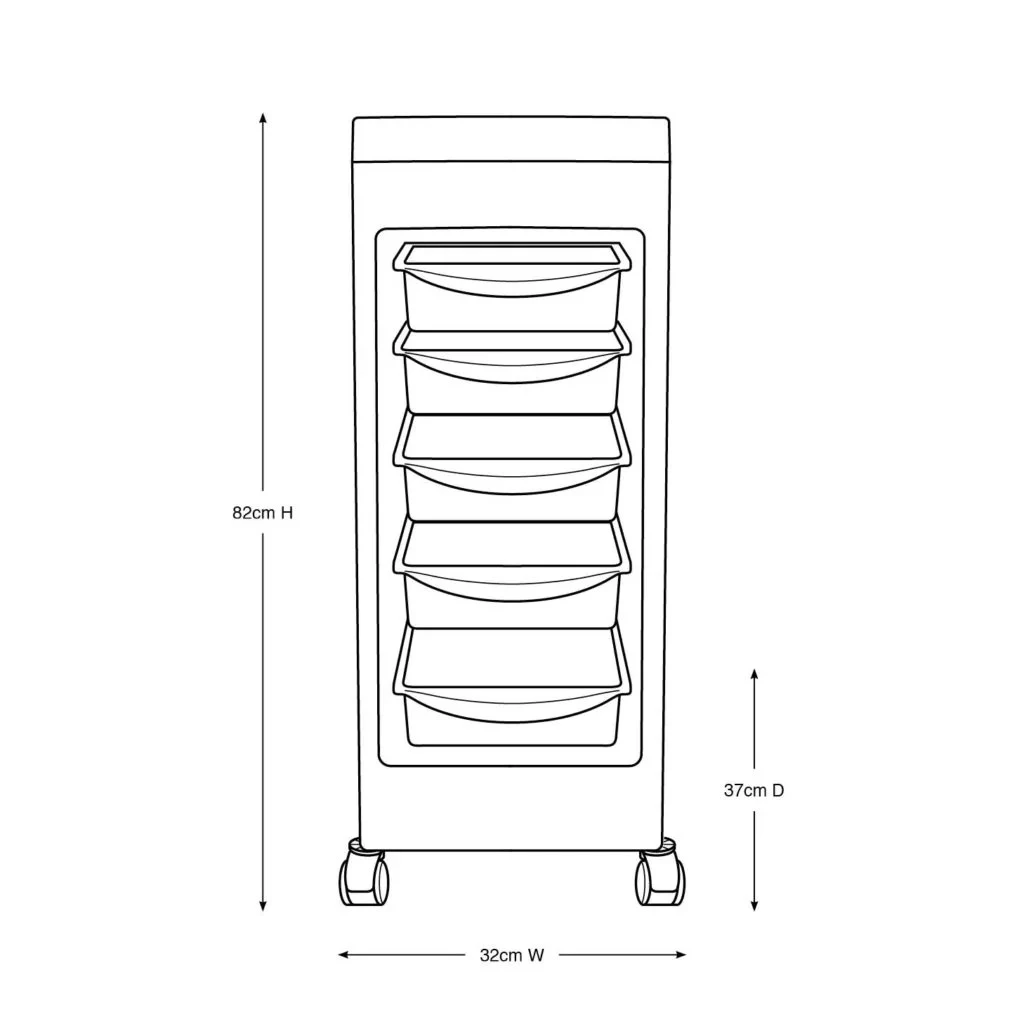 Glammar Kellie Budget Trolley - Image 3