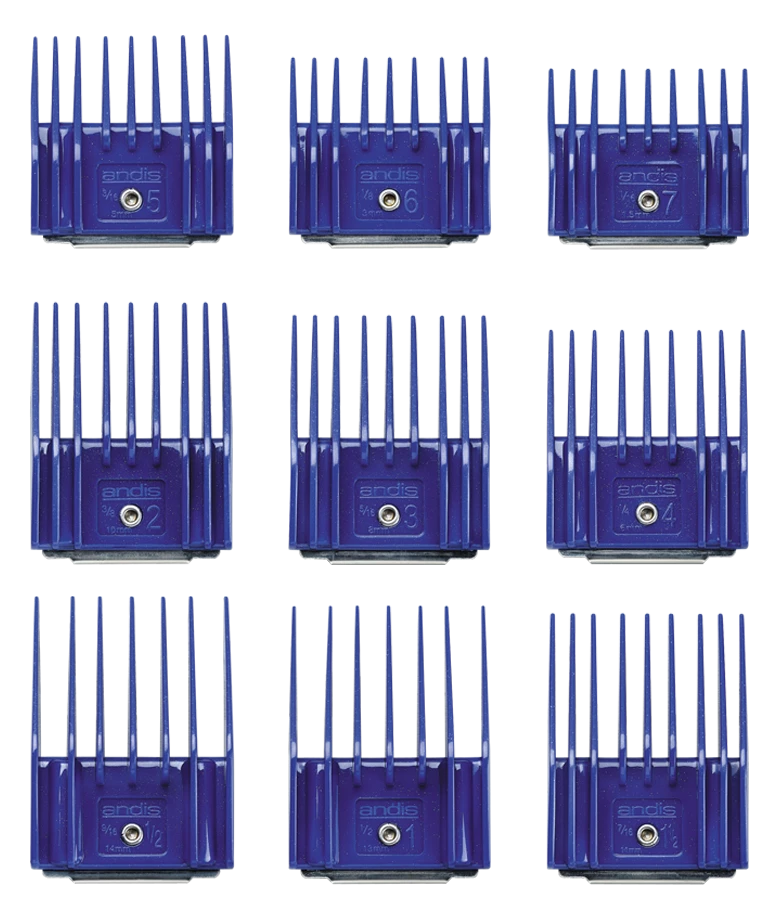 Andis Universal Comb Attachment 9pcs Set - Small