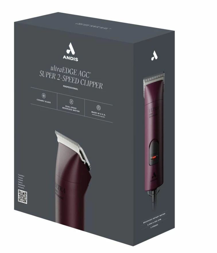 Andis AGCB Super 2 Speed Brushless Clipper - Burgundy - Image 5