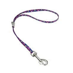 COASTAL Grooming Loop 24" X 3/8" Purple Multi Paw With Camlock