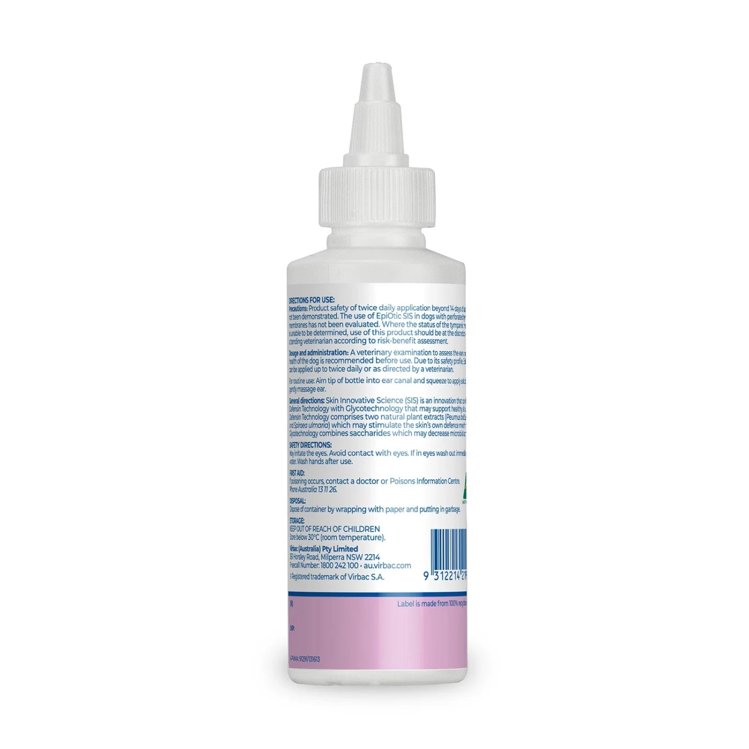 Virbac Epi-Otic SIS Ear Cleanser For Dogs 237ml - Image 2