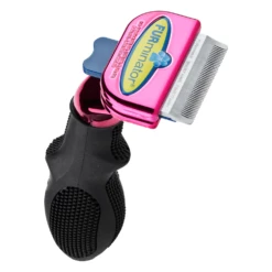 Furminator DeShedding Tool - Small Cat Short Hair Metallic [Pink]