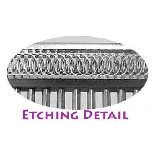 Etched Back Facial Comb 5", Fine / Medium - Image 2