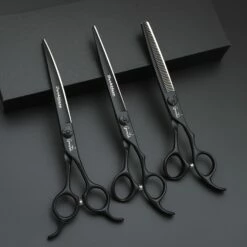 Groomtech Darkblaze Grooming Scissors Kit, Set Of 3