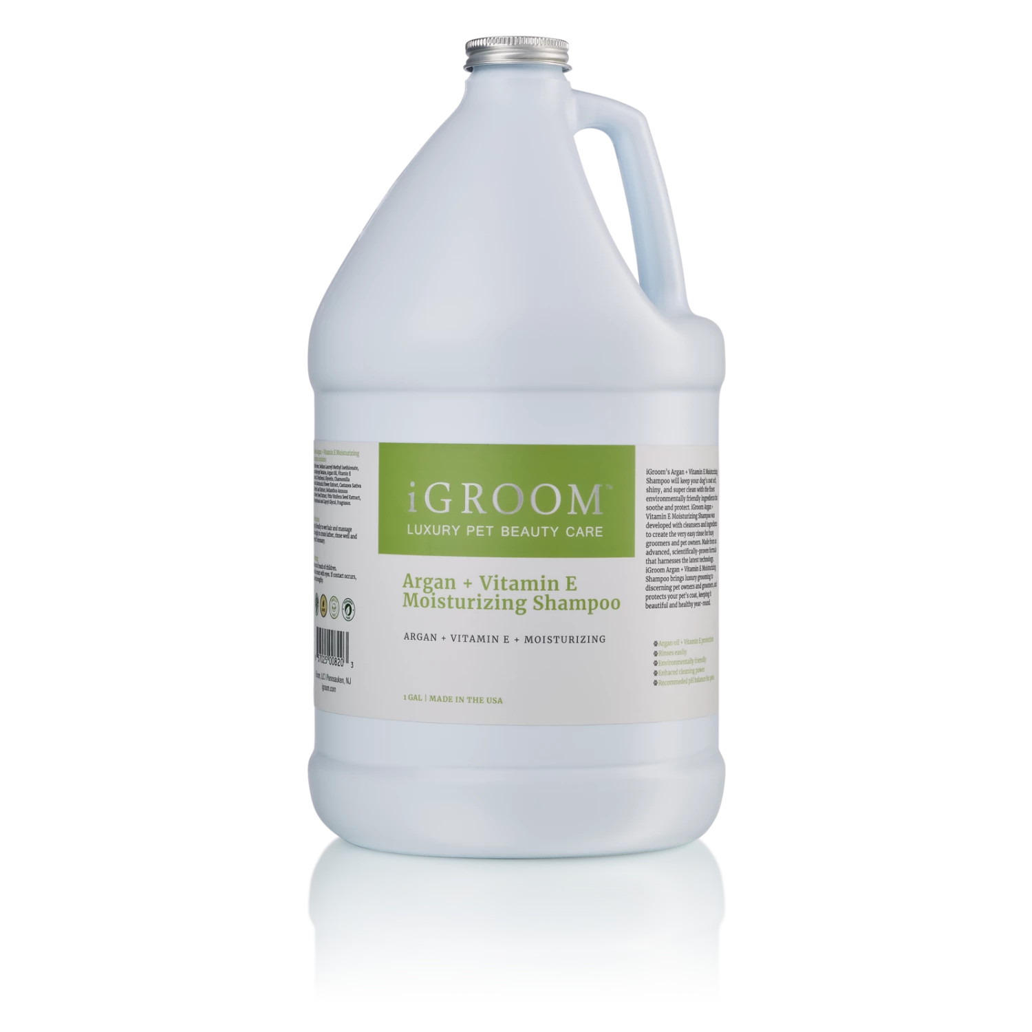 IGroom Argan + Vitamin E Moisturizing Shampoo 1 Gallon (3.8L)