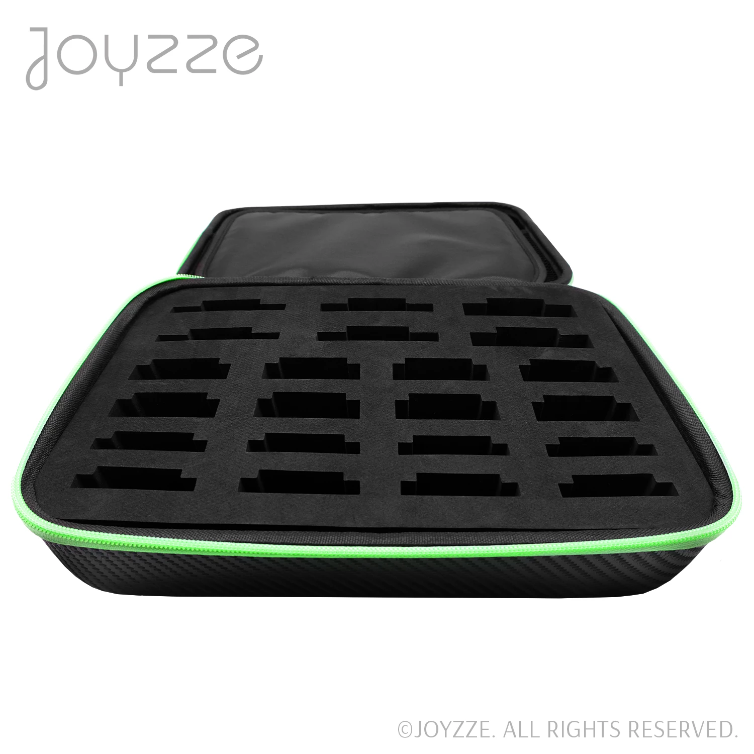 Joyzze Hard Blade Storage Case Fits 22 Blades - Neon Green - Image 5