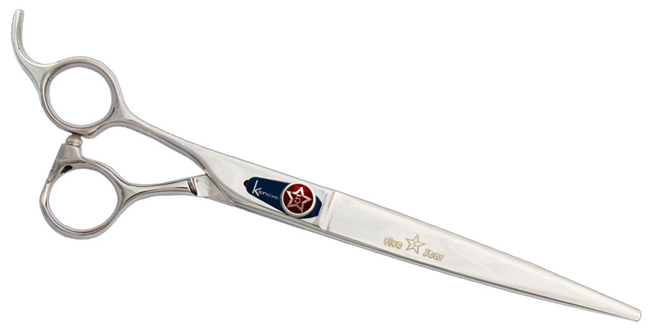 Kenchii Five Star Offset Shear Straight 8" - Lefty