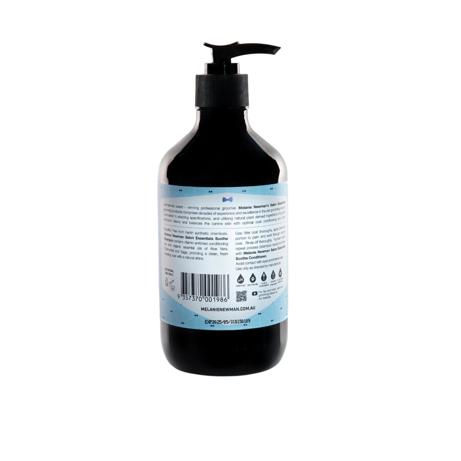 Melanie Newman Soothe Dog Shampoo 500ml - Image 2