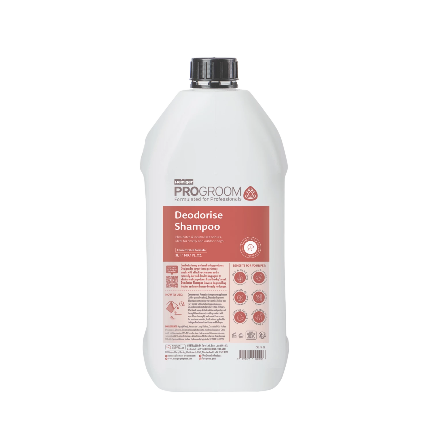 Progroom Deodorising Shampoo 5L