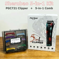 Shernbao 5 In 1 Clipper Combo With Comb Attachment
