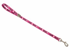 Show Tech Grooming Noose Pawprint Pink 45cm X 1.5cm