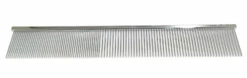 KissGrooming Ultra Premium Brass Comb In Chrome 22cm