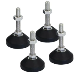 Set Of 4 Ball Jointed Adjustable Levelling Rubber Feet