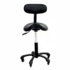 Groomer's Saddle Stool With Back Rest (Black)