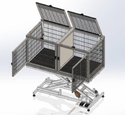 Customised Koala Cage With Lifting Base (with Or Without Divider)