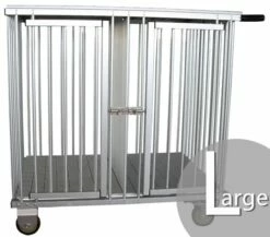 Aeolus 2-Berth Show Trolley With 4" Nylon Wheels - Large [Silver]