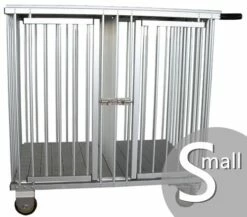 Aeolus 2-Berth Show Trolley With 4" Nylon Wheels - Small [Silver]