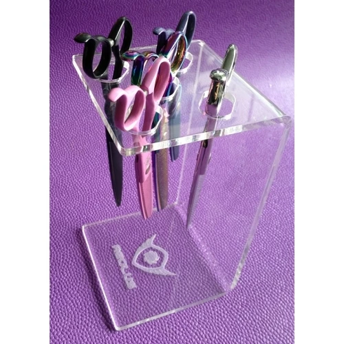 Aeolus Acrylic Scissor Holder Display Stand 5 Scissors