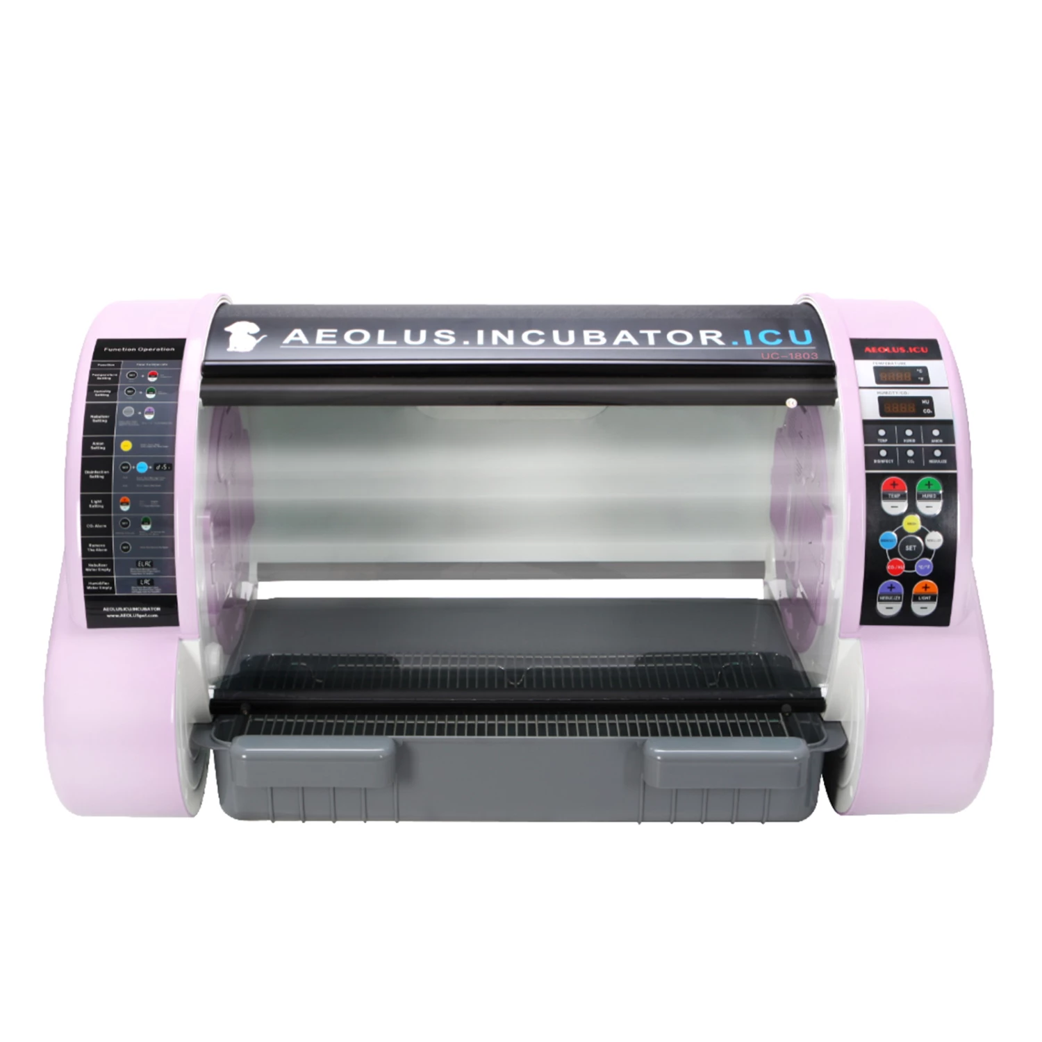 Aeolus Pet Incubator ICU Intensive Care For Small Animals UC1803 + Free Humidifier