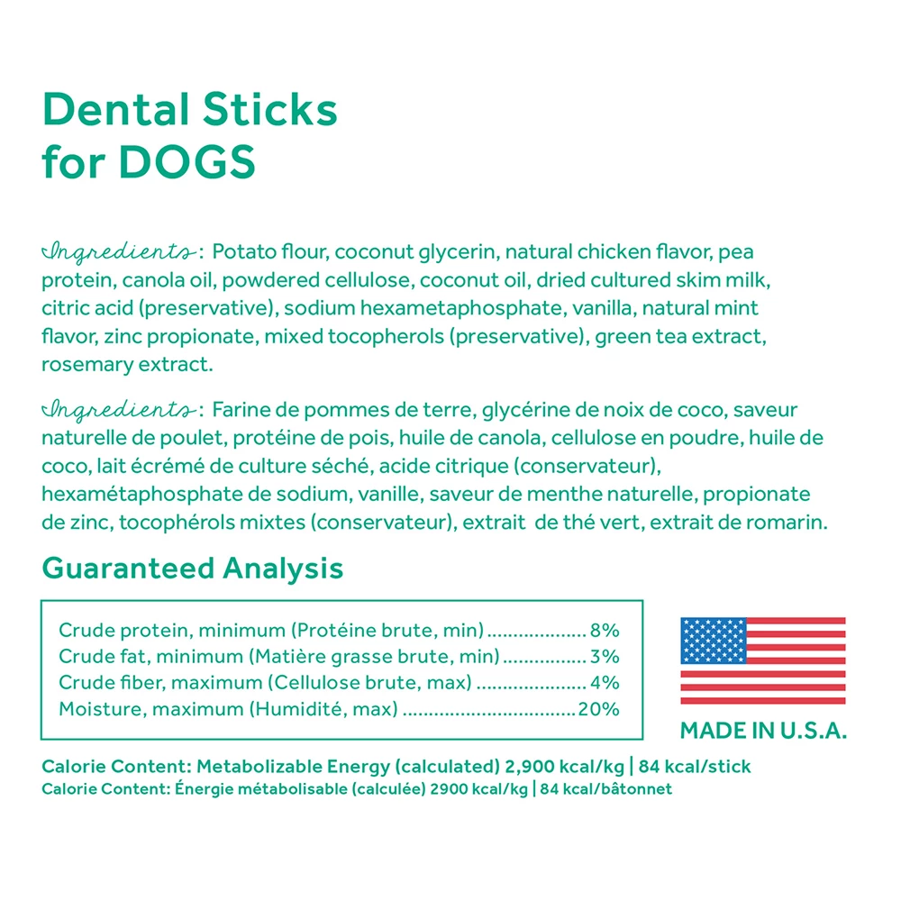 Tropiclean Fresh Breath Dental Stick Vanilla Mint Small - Image 4