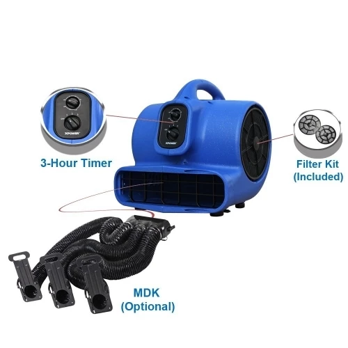 XPower Multi Drying Kit For X430TF Cage Dryer / Air Mover - Image 5